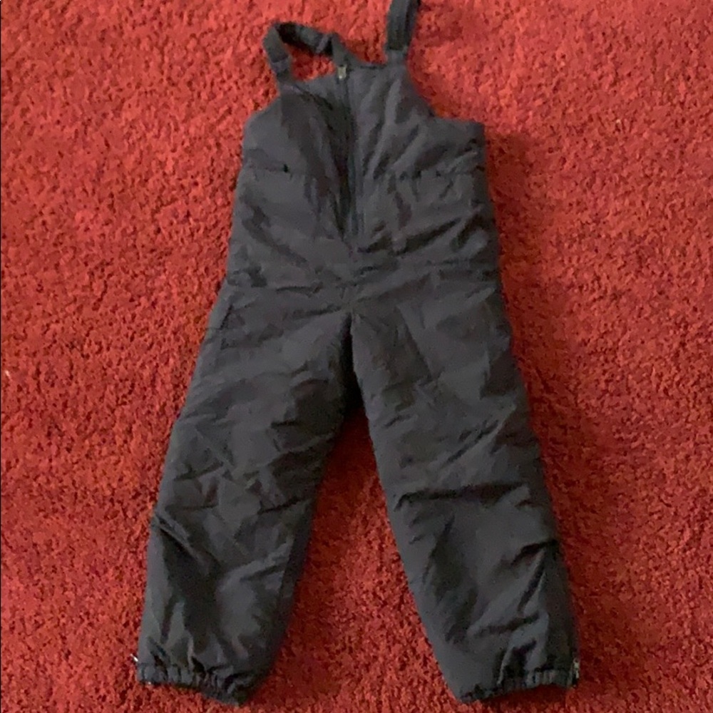 White Sierra kids snow bibs